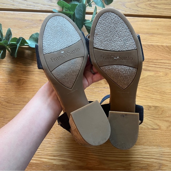 Franco Sarto ‘Melody’ Denim Cork Block Heels | Women’s Size 8M - Picture 7 of 7
